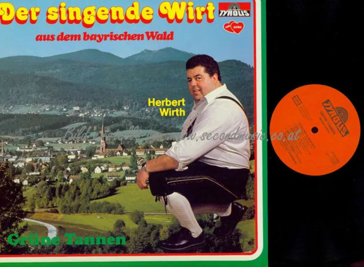 LP--Der singende Wirt Herbert Wirth--  Grüne Tannen   //NM/ ansehen