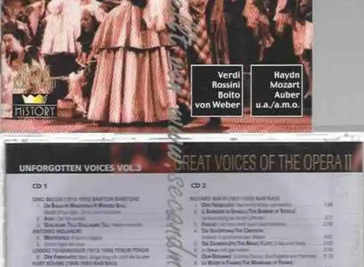 CD--GREAT VOICES OF THE OPERA II: Unforgotten Voices Vol. 3 ansehen