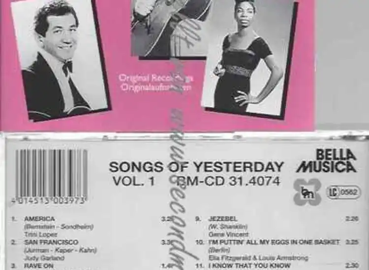 CD--MONROE,MARILYN UND BASIE,COUNT | --SONGS OF YESTERDAY (VOL.) ansehen