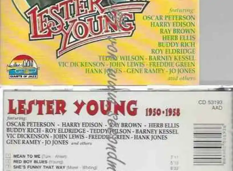 CD--YOUNG,LESTER | --LESTER YOUNG - ansehen