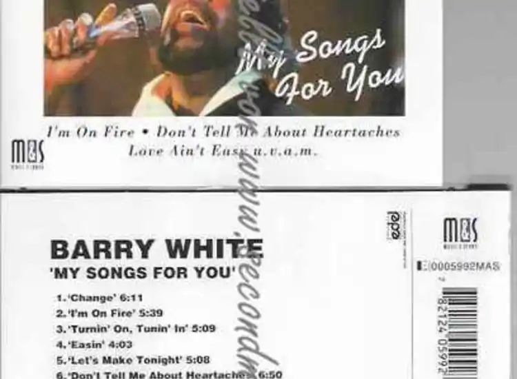 CD--BARRY WHITE--MY SONGS ansehen