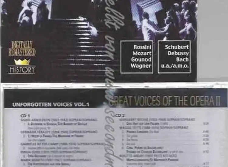 CD----GREAT VOICES OF THE OPERA UNFORGOTTEN VOICES S.ARNOLDSON ansehen