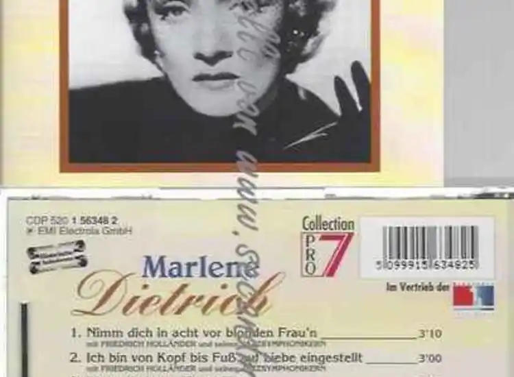 CD-- --Marlene Dietrich: Historische Aufnahmen ansehen