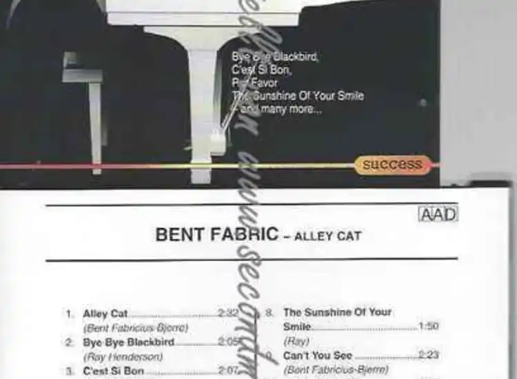 CD--Bent Fabric--Alley cat (compilation,  tracks) ansehen