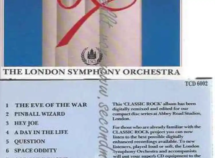 CD--London Symphony Orchestra--Classic Rock  - The Second Movement ansehen