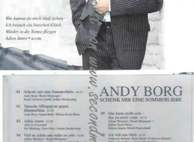 CD--Andy Borg | --Schenk Mir Eine Sommerliebe ansehen