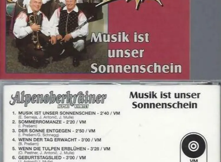 CD--  Alpenoberkrainer Musik ist unser Sonnenschein ansehen