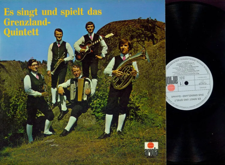 LP--Grenzland Quintett Es singt und spielt das ansehen