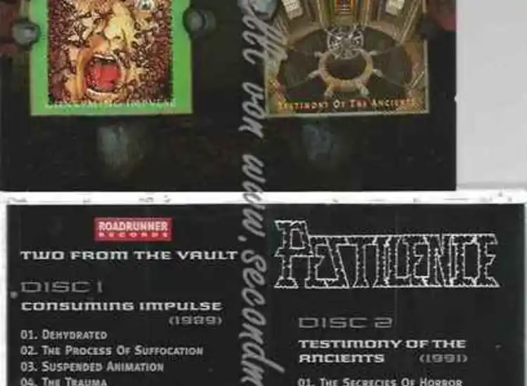 CD--estimony of the Ancients/ Pestilence | --Consuming Impulse ansehen