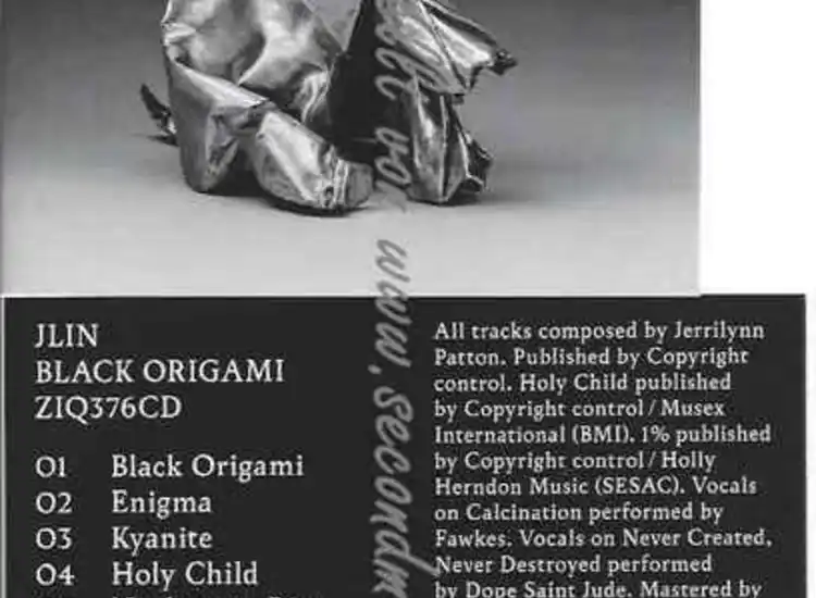 CD--Jlin  --Black Origami ansehen