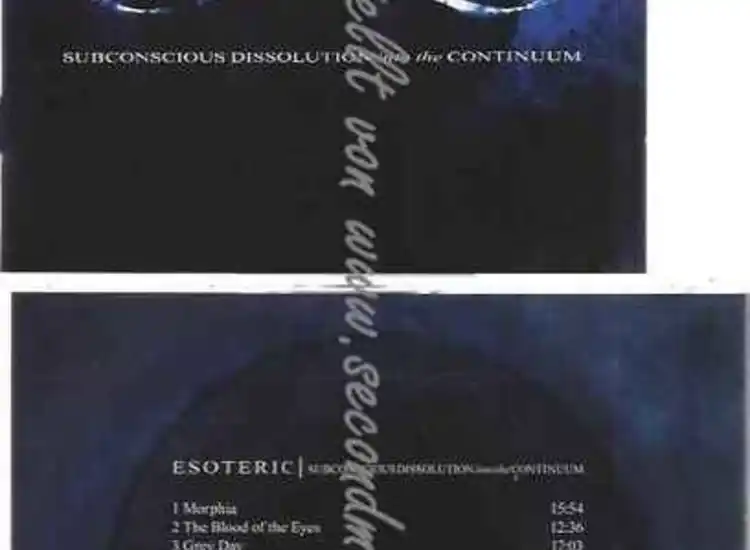 CD--Esoteric  --Subconscious Dissolution Into the Cotinu ansehen