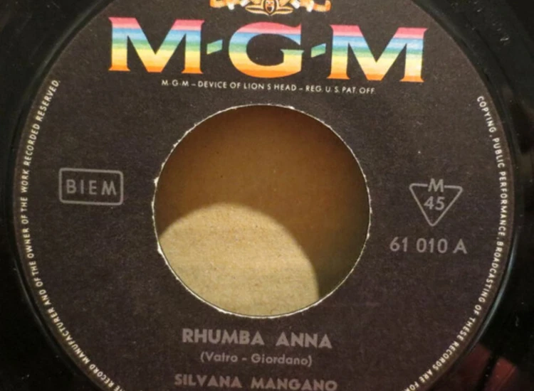 "7"", Single, Mono Silvana Mangano - Rhumba Anna" ansehen