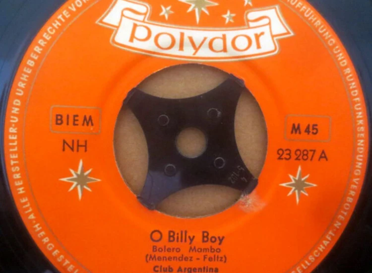 "7"", Single, Mono Club Argentina - O Billy Boy" ansehen