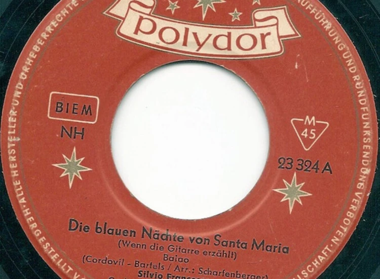 "7"", Single, Mono Silvio Francesco, Carlos Und Seine Cuban-Boys - Die Blauen Nächte Von Santa Maria (Wenn Die Gitarre Erzählt) / Josefina (Brasilianische Nacht)" ansehen