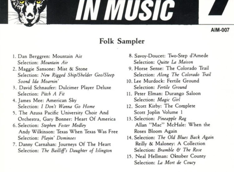 CD, Smplr Various - Folk Sampler ansehen