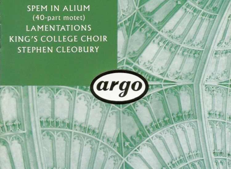 CD, Club Thomas Tallis, The King's College Choir Of Cambridge, Stephen Cleobury - Spem In Alium / Lamentations ansehen