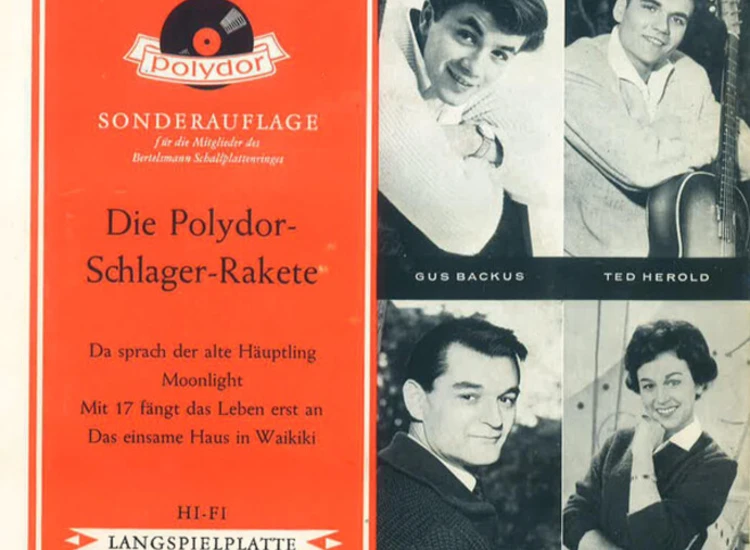 "7"", EP, Mono, Club Gus Backus / Ted Herold / Ivo Robić / Lolita (3) - Die Polydor-Schlager-Rakete" ansehen