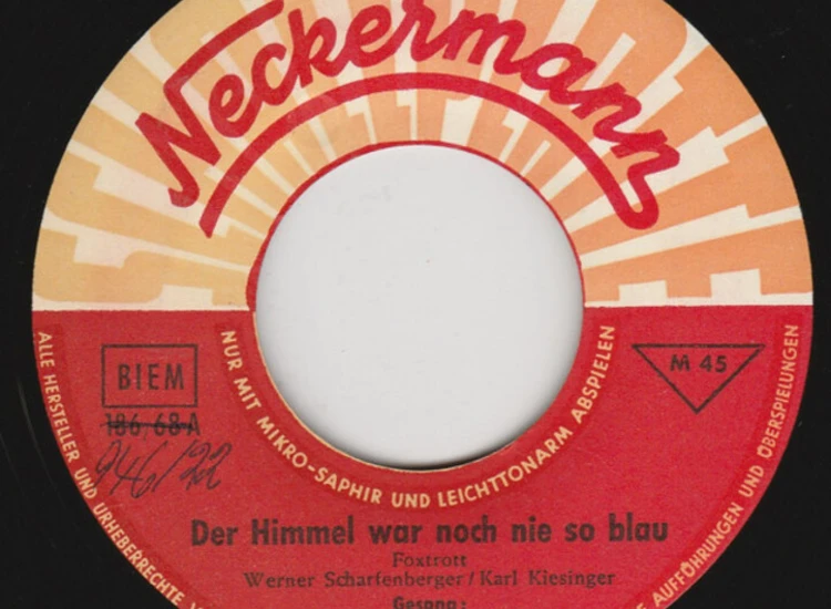 "7"", Single Wolfgang Hofmann (2), Die Vocalis / Waiiky Hawaiiens - Der Himmel War Noch Nie So Blau / Wenn Du Mal Nach Hawaii Kommst" ansehen