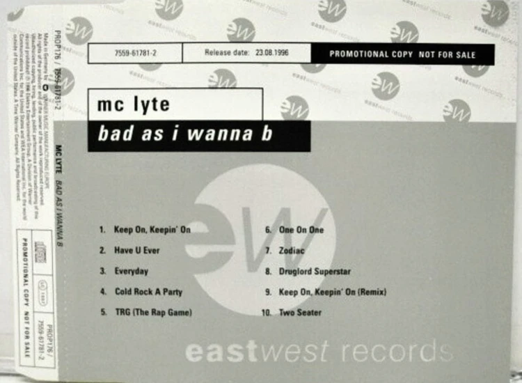 CD, Album, Promo MC Lyte - Bad As I Wanna B ansehen