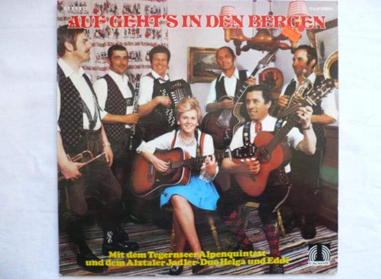 LP, Album Tegernseer Alpenquintett, Helga Und Eddi - Auf Geht's In Den Bergen ansehen