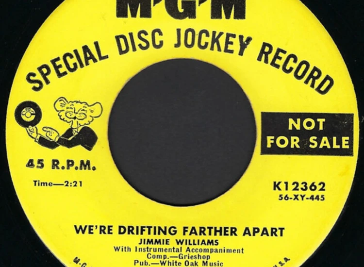 "7"", Promo Jimmie Williams - We're Drifting Farther Apart" ansehen