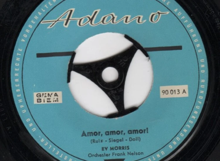 "7"", Single Ev Morris - Amor, Amor, Amor! / Perdido" ansehen