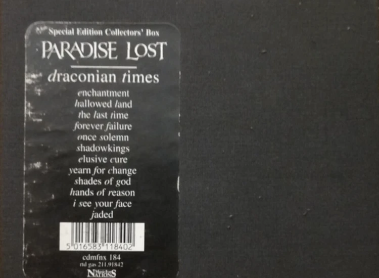 Box, S/Edition, Col + CD, Album, Dig Paradise Lost - Draconian Times ansehen