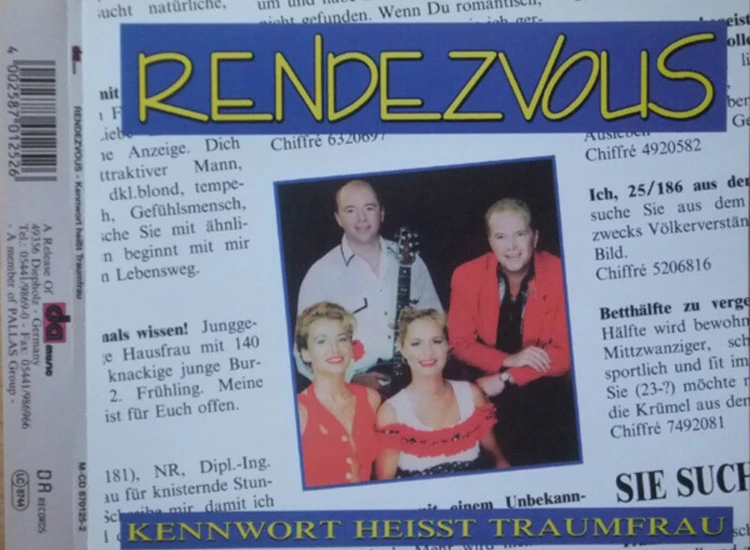 CD, Single Rendezvous - Kennwort Heisst Traumfrau ansehen