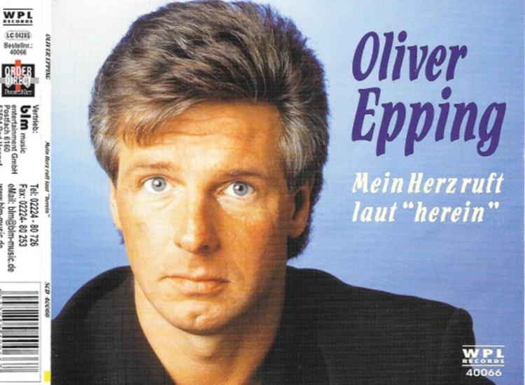 "CD, Single Oliver Epping - Mein Herz Ruft Laut ""Herein""" ansehen