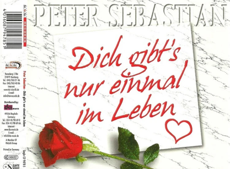 CD, Maxi Peter Sebastian - Dich Gibt's Nur Einmal Im Leben ansehen