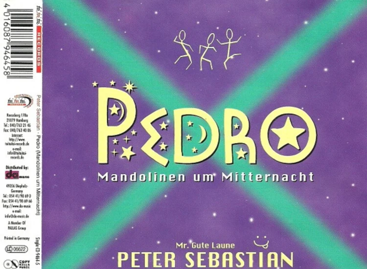 CD, Single Peter Sebastian - Pedro (Mandolinen Um Mitternacht) ansehen