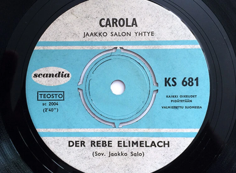 "7"", Single Carola (2) - Der Rebe Elimelach / Rosinkes Und Mandeln" ansehen