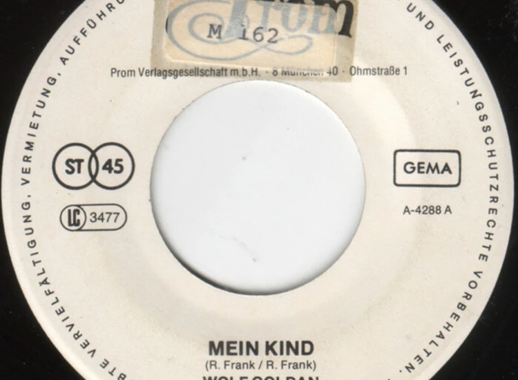 "7"", S/Sided, Promo Wolf Goldan - Mein Kind" ansehen