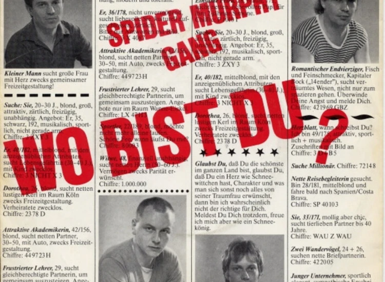 "7"", Single Spider Murphy Gang - Wo Bist Du?" ansehen