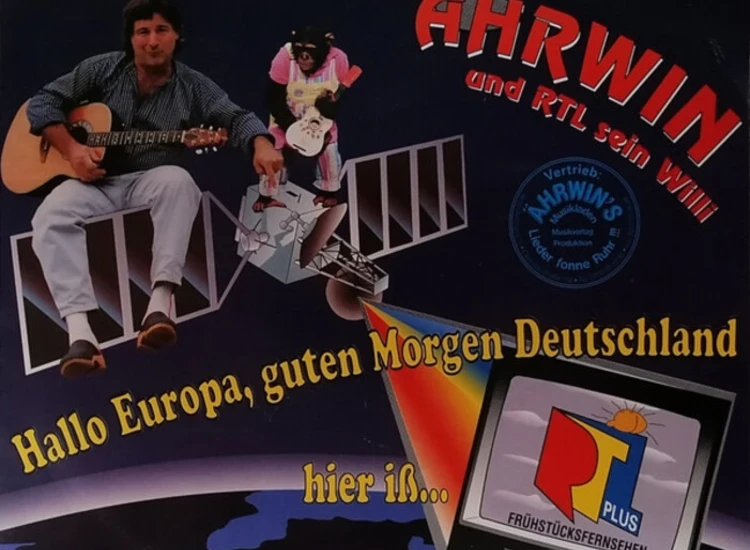 "7"", Single Ährwin - Hallo Europa, Guten Morgen Deutschland, Hier Iß ... / In Gelsenkirchen Wär Dat Nich' Passiert" ansehen