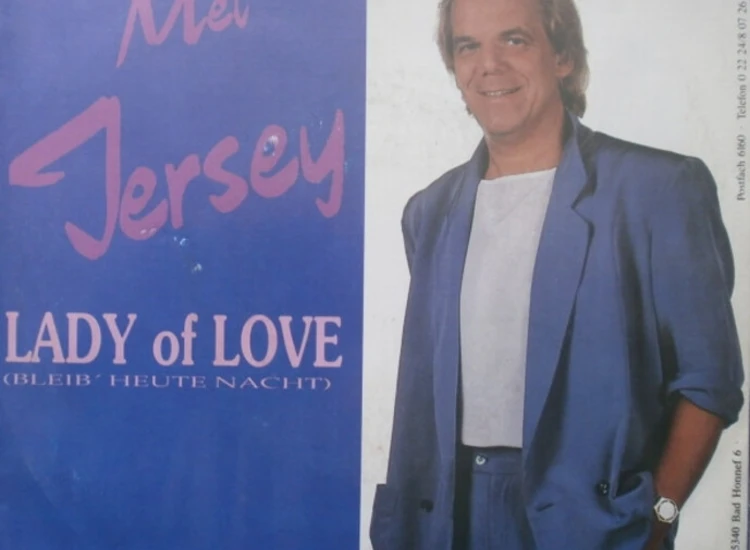 "7"", Single Mel Jersey - Lady Of Love (Bleib Heute Nacht)" ansehen