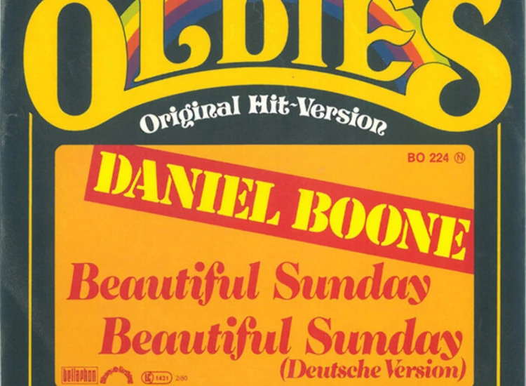 "7"", Single, RE Daniel Boone - Beautiful Sunday / Beautiful Sunday (Deutsche Version)" ansehen