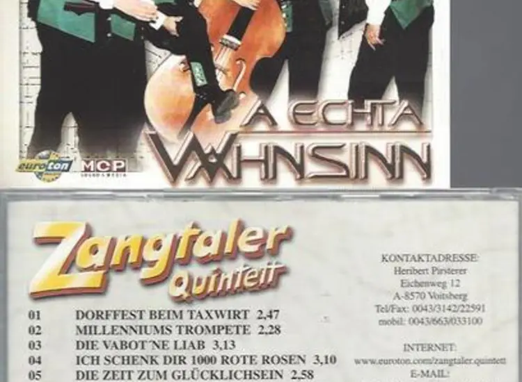 CD    A Echta Wahnsinn Zangtaler Quintett ansehen