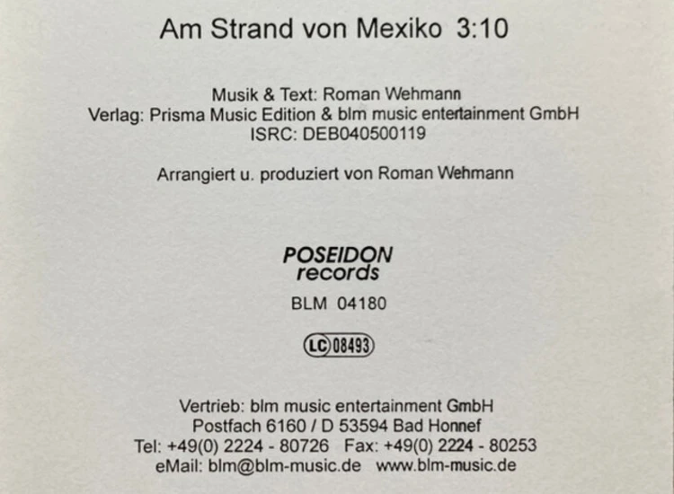 CDr, Single, Promo Manfred Peter (2) - Am Strand Von Mexiko ansehen