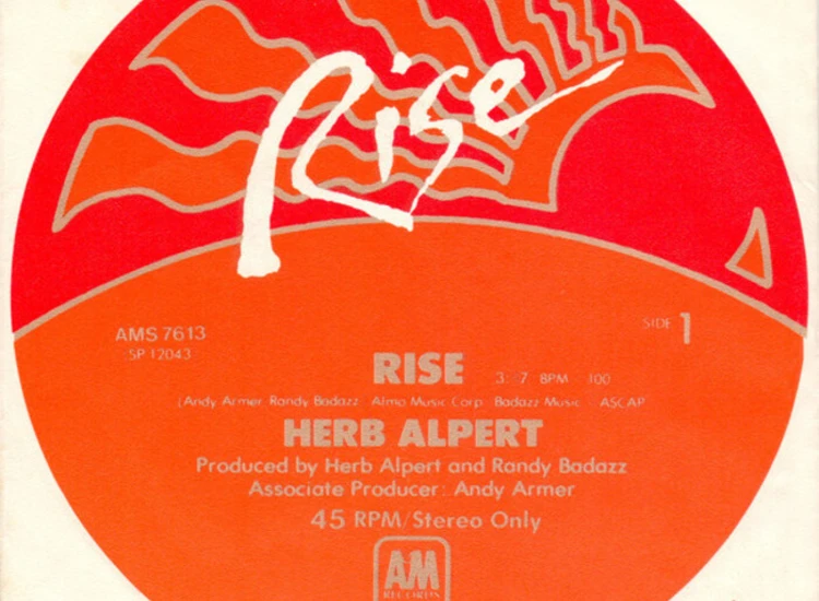 "7"", Single Herb Alpert - Rise" ansehen