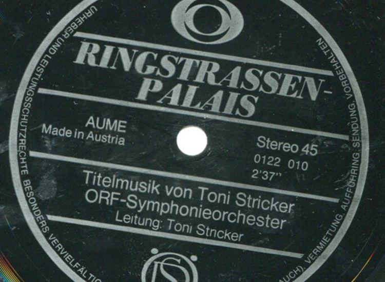 "Flexi, 7"", S/Sided Toni Stricker - ORF-Symphonieorchester* - Ringstrassenpalais" ansehen