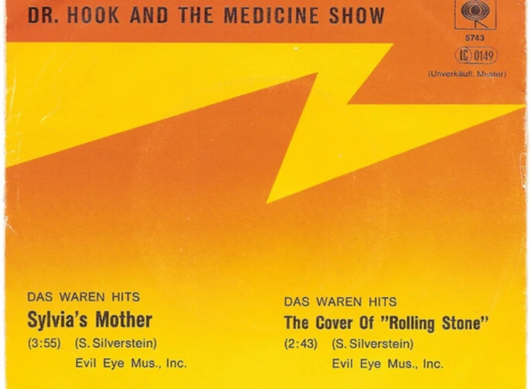 "7"", Single, Promo Dr. Hook And The Medicine Show* - Sylvia's Mother / The Cover Of ""Rolling Stone""" ansehen