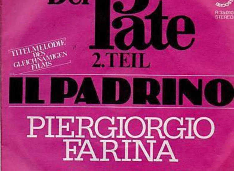 "7"", Single Piergiorgio Farina - Der Pate 2. Teil / Violino - Ino" ansehen