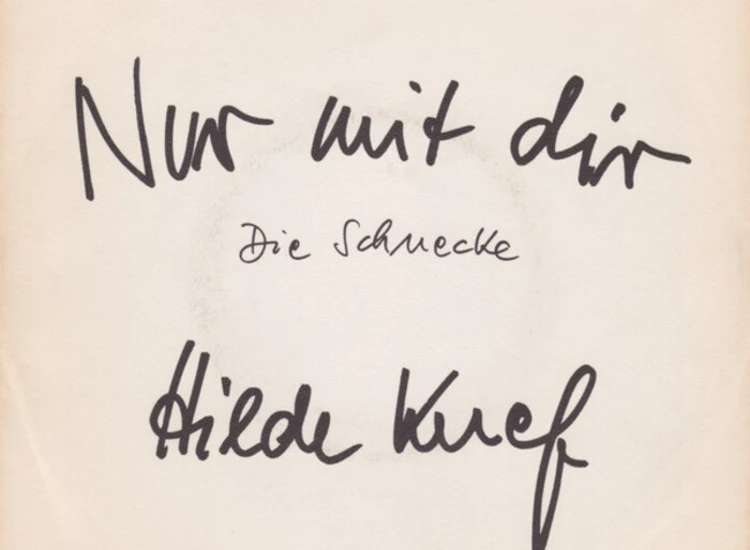 "7"", Single, Promo Hildegard Knef - Nur Mit Dir" ansehen