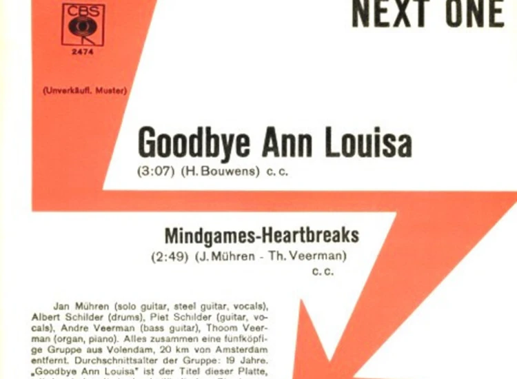 "7"", Promo Next One - Goodbye Ann Louisa" ansehen