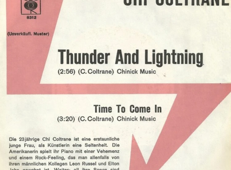 "7"", Single, Promo Chi Coltrane - Thunder And Lightning" ansehen