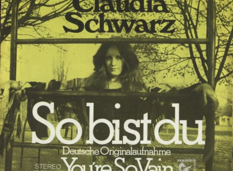 "7"", Single Claudia Schwarz - So Bist Du" ansehen