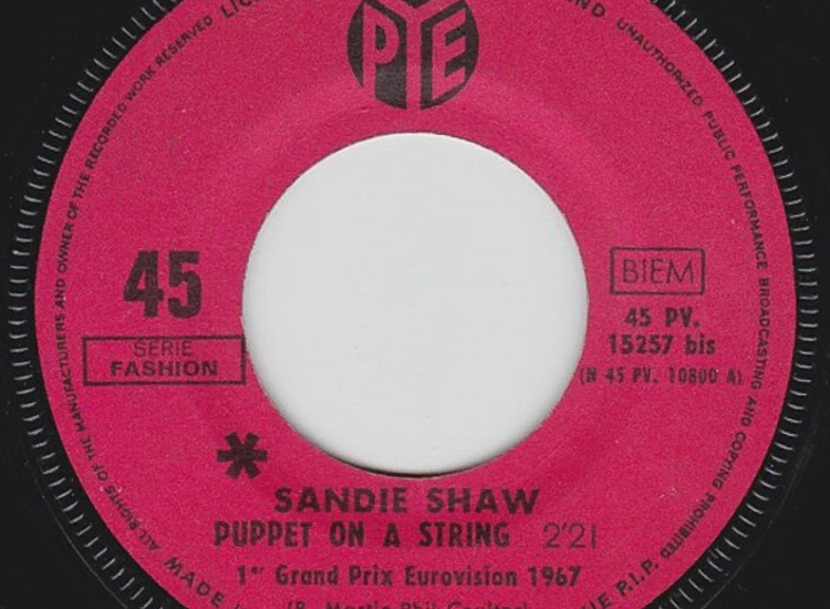 "7"", Single Sandie Shaw - Puppet On A String" ansehen