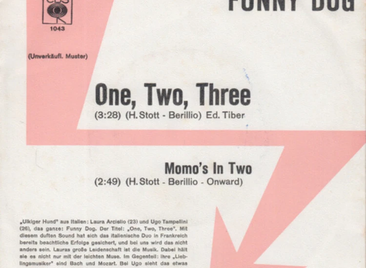 "7"", Single, Promo Funny Dog - One, Two, Three / Momo's In Two" ansehen