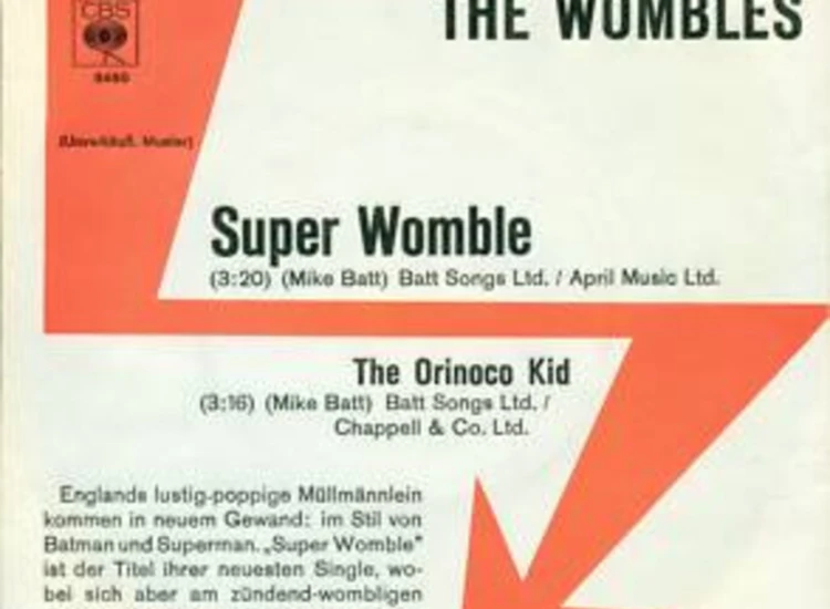 "7"", Single, Promo The Wombles - Super Womble" ansehen